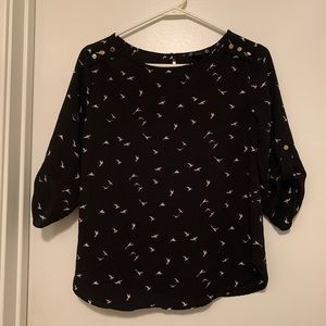 Bird Printed Top